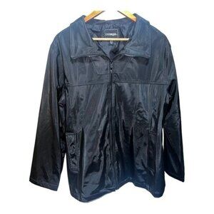 Outbrook Black Waterproof Jacket Adjustable Waist & Multiple Pockets Womens Sz L